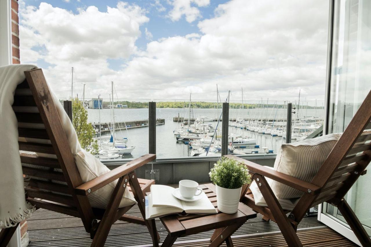 Fewo1846 - Baltic Lodge - Komfortable Maisonettewohnung Mit 3 Schlafzimmern, Balkon Und Blick Auf Die Marina Sonwik Flensburg Exteriör bild