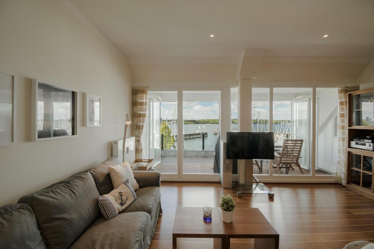 Fewo1846 - Baltic Lodge - Komfortable Maisonettewohnung Mit 3 Schlafzimmern, Balkon Und Blick Auf Die Marina Sonwik Flensburg Exteriör bild